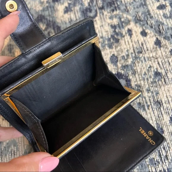 Chanel Black caviar Compact Wallet - Picture 10 of 14